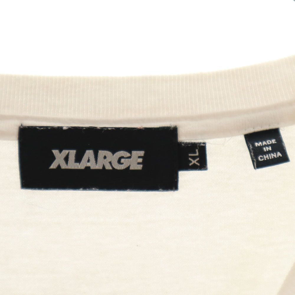 XLARGE エクストララージ バックプリント 半袖 Tシャツ XL ホワイト メンズ
