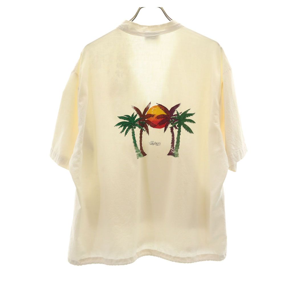 MIRO オールド 半袖 スキッパー シャツ XL ベージュ系 プルオーバー メンズ