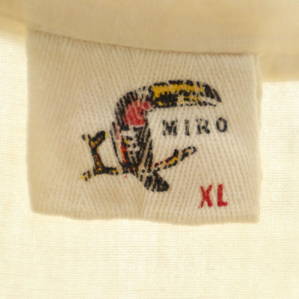 MIRO オールド 半袖 スキッパー シャツ XL ベージュ系 プルオーバー メンズ