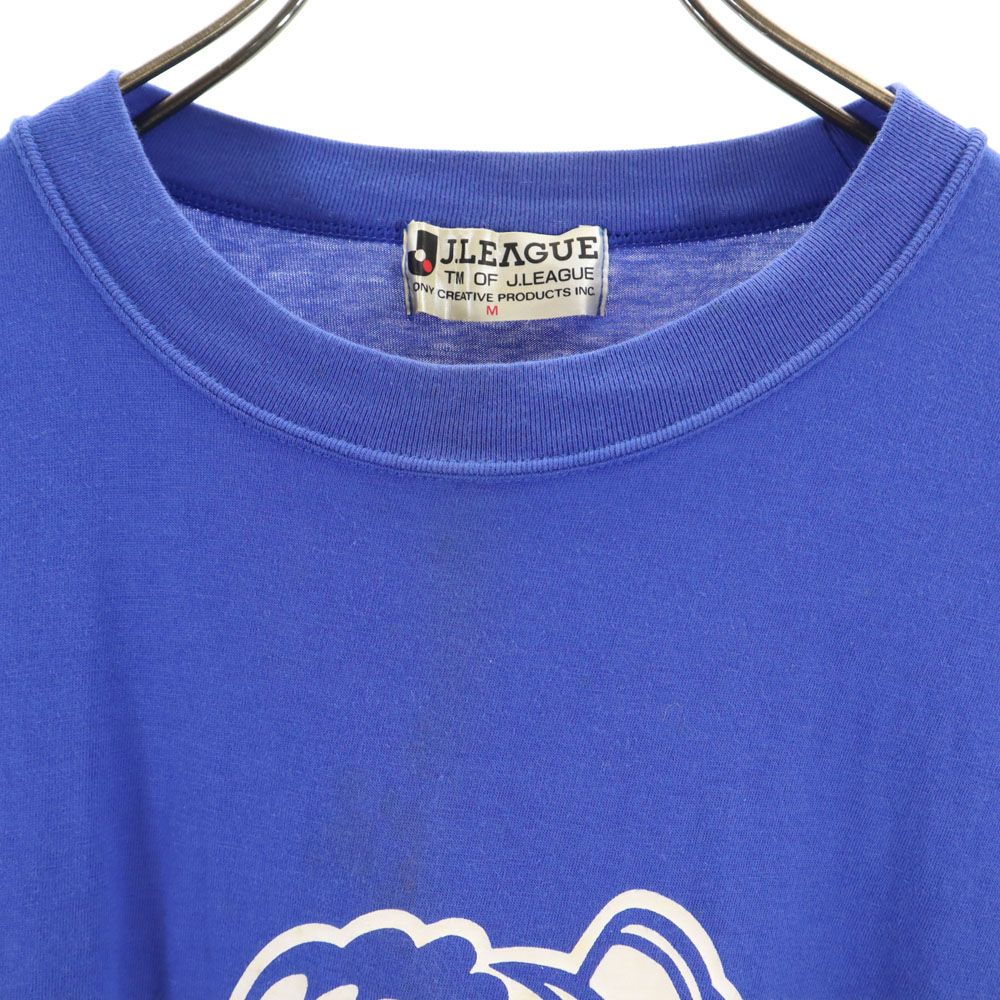 J.LEAGUE ジェイリーグ プリント サッカー 半袖 Tシャツ M ブルー メンズ