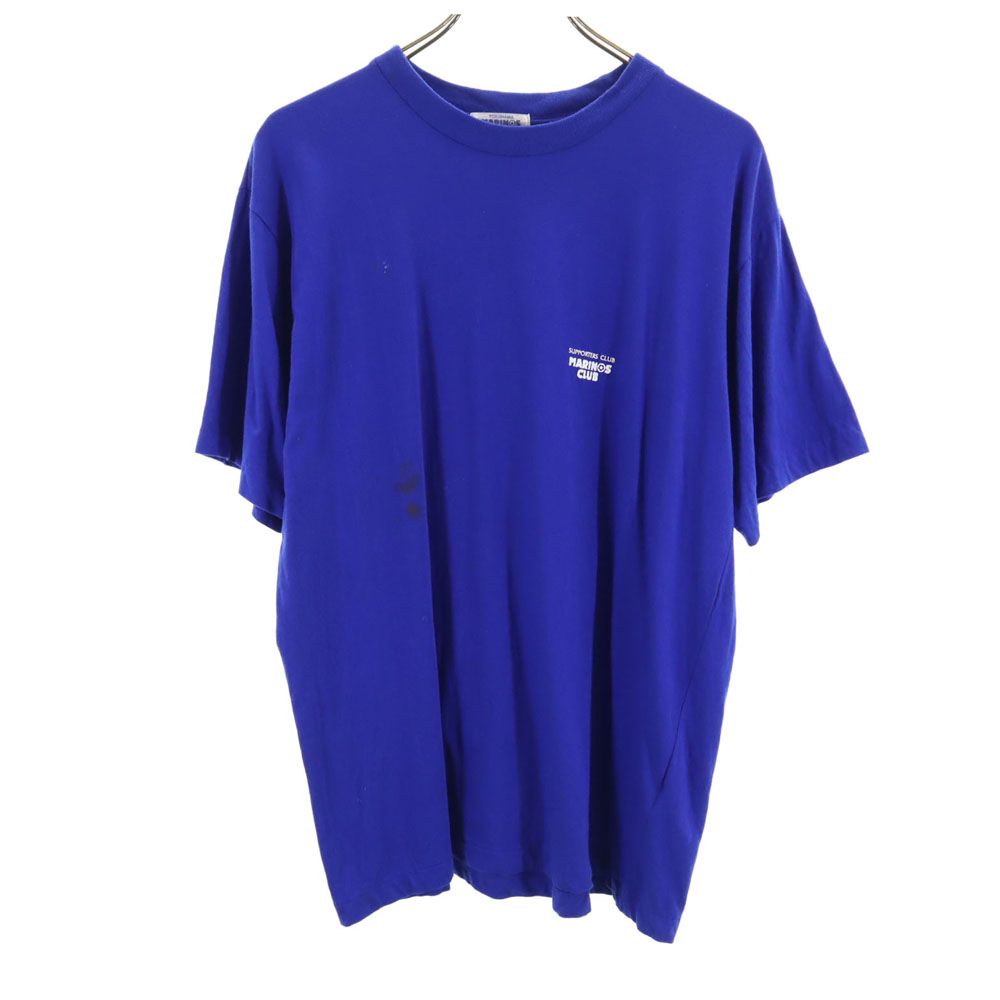 YOKOHAMA MARINOS CLUB ヨコハママリノスクラブ バックプリント サッカー 半袖 Tシャツ LL ブルー メンズ