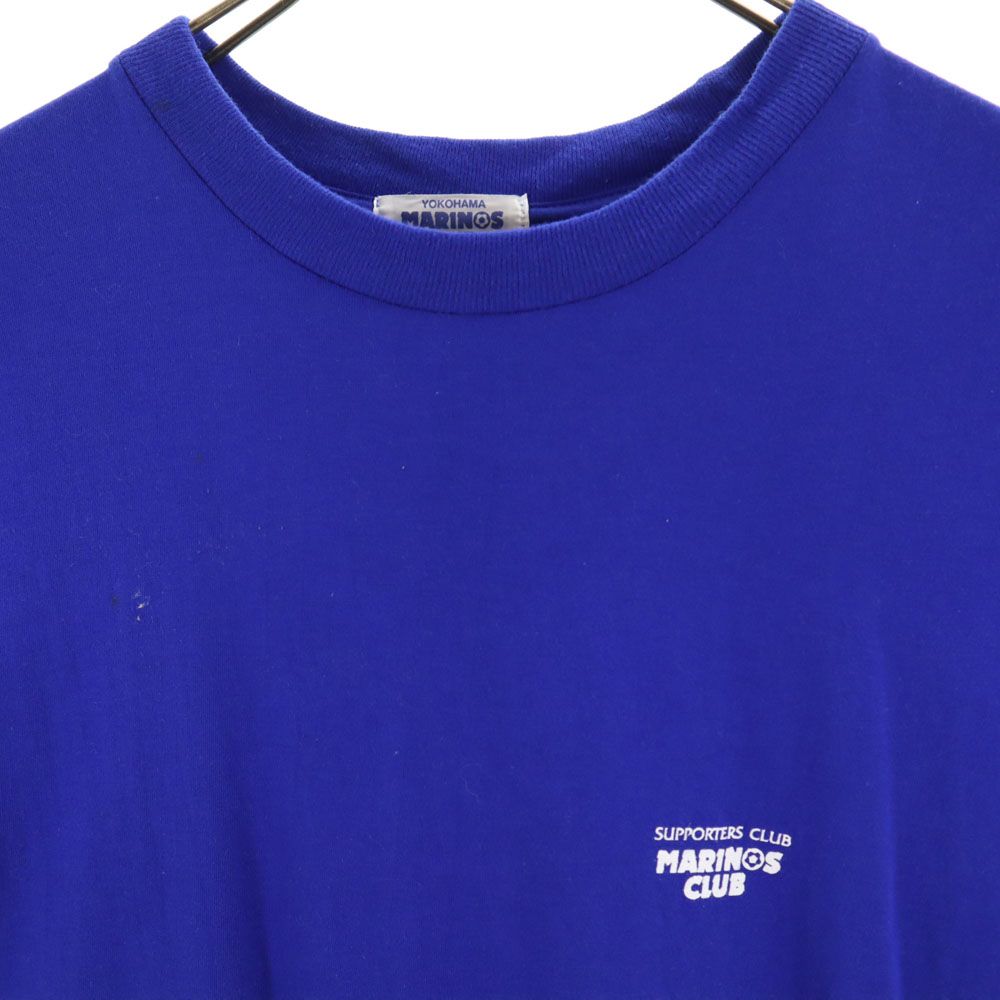 YOKOHAMA MARINOS CLUB ヨコハママリノスクラブ バックプリント サッカー 半袖 Tシャツ LL ブルー メンズ