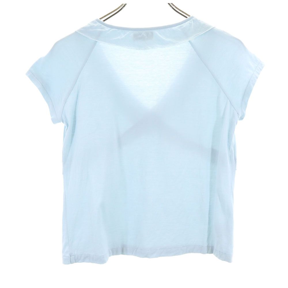 Paul Smith BLACK ポールスミスブラック 半袖 フレンチ袖 Tシャツ M ブルー レディース