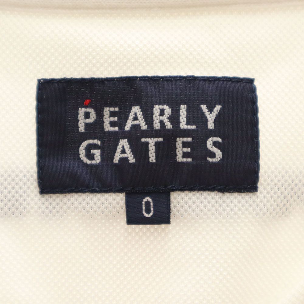 PEARLY GATES パーリーゲイツ 日本製 ゴルフ 半袖 ポロシャツ 白 鹿の子地 レディース