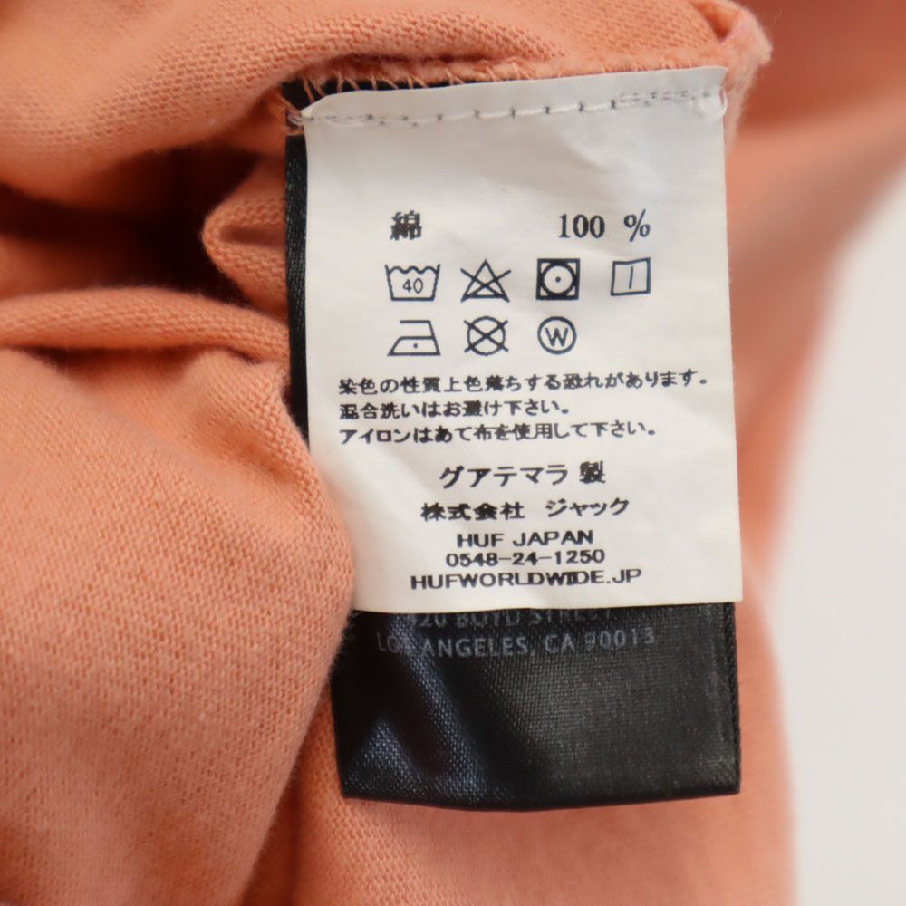 HUF ハフ 半袖 Tシャツ M ピンク系 メンズ