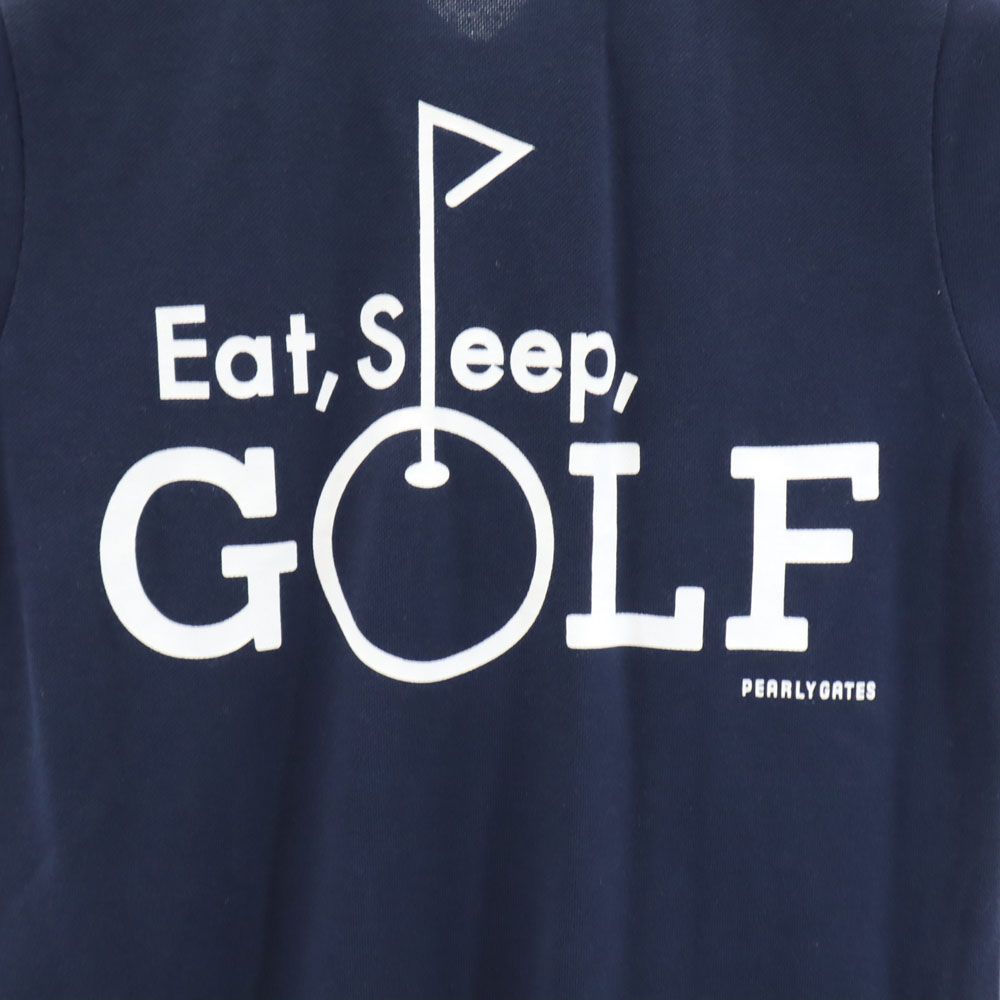 PEARLY GATES パーリーゲイツ 日本製 ゴルフ 半袖 ポロシャツ ネイビー レディース