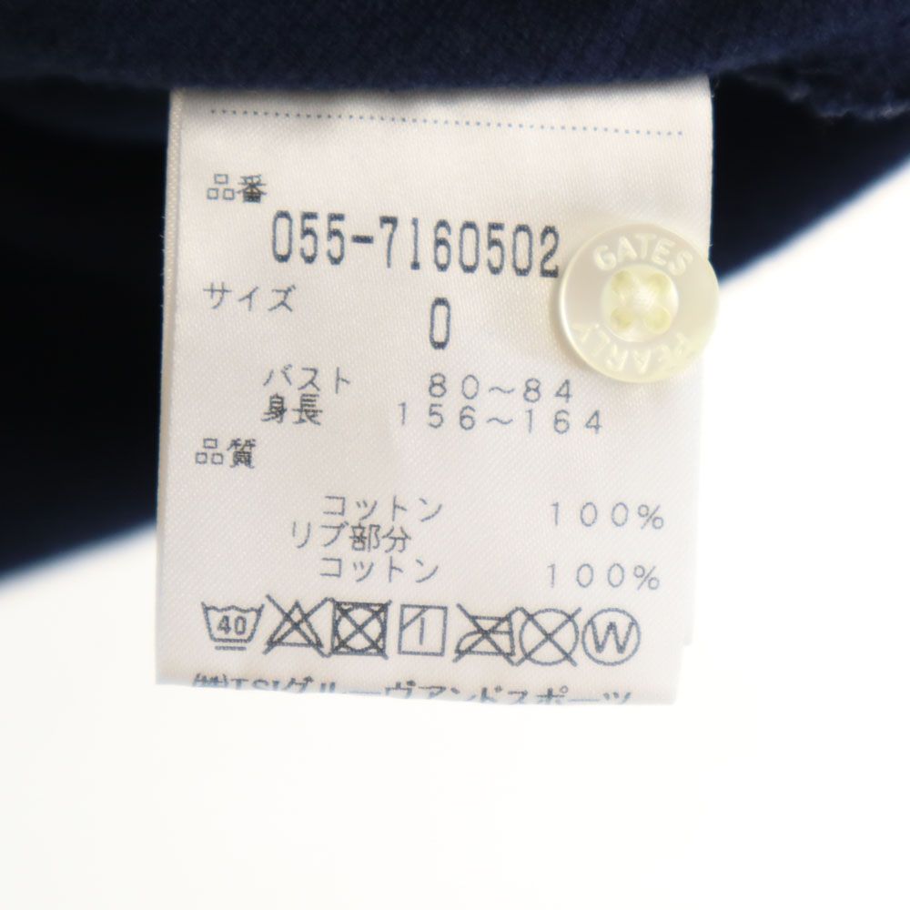 PEARLY GATES パーリーゲイツ 日本製 ゴルフ 半袖 ポロシャツ ネイビー レディース