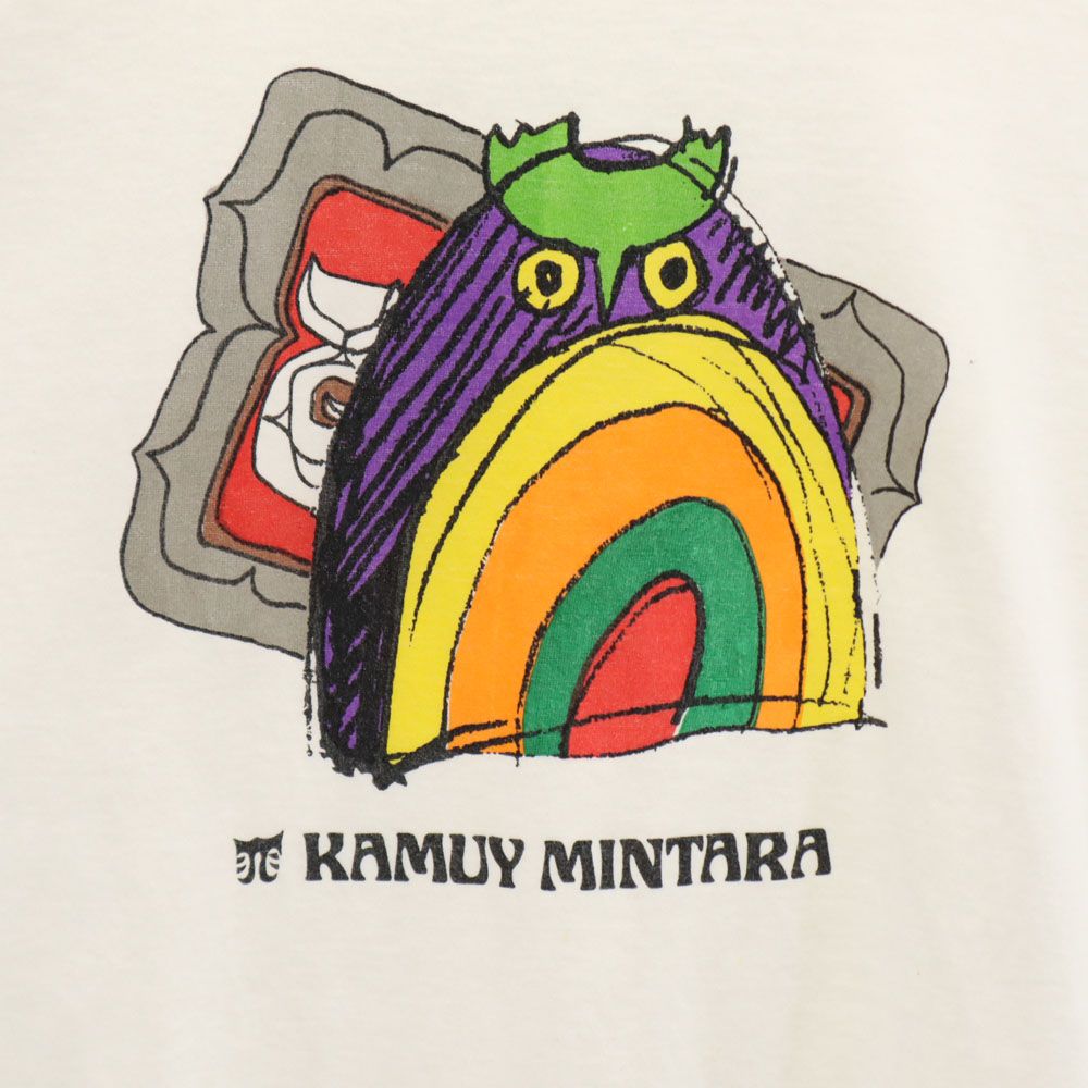 日本製 プリント 半袖 Tシャツ ホワイト メンズ