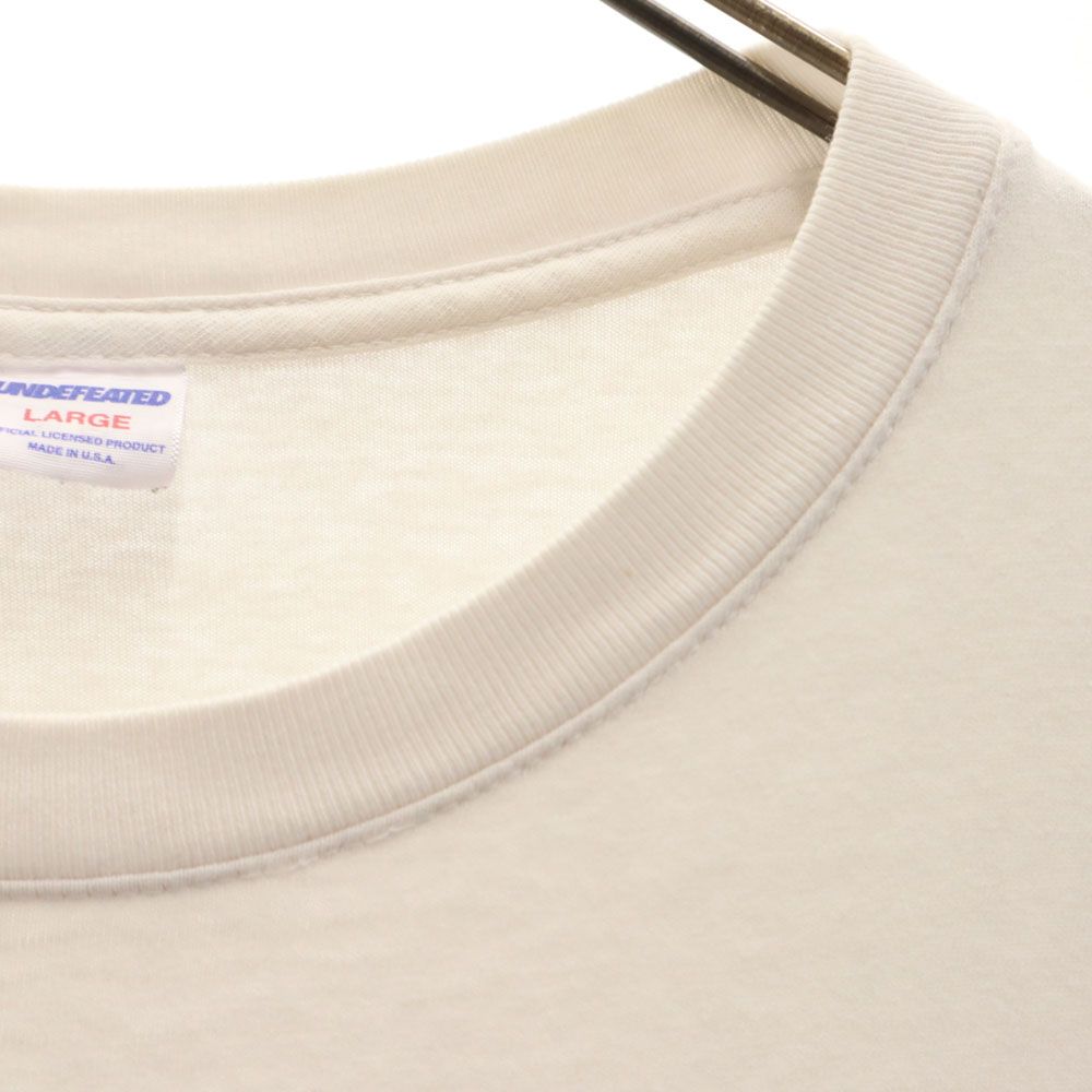 UNDEFEATED アンディフィーテッド USA製 プリント 半袖 Tシャツ L ホワイト メンズ
