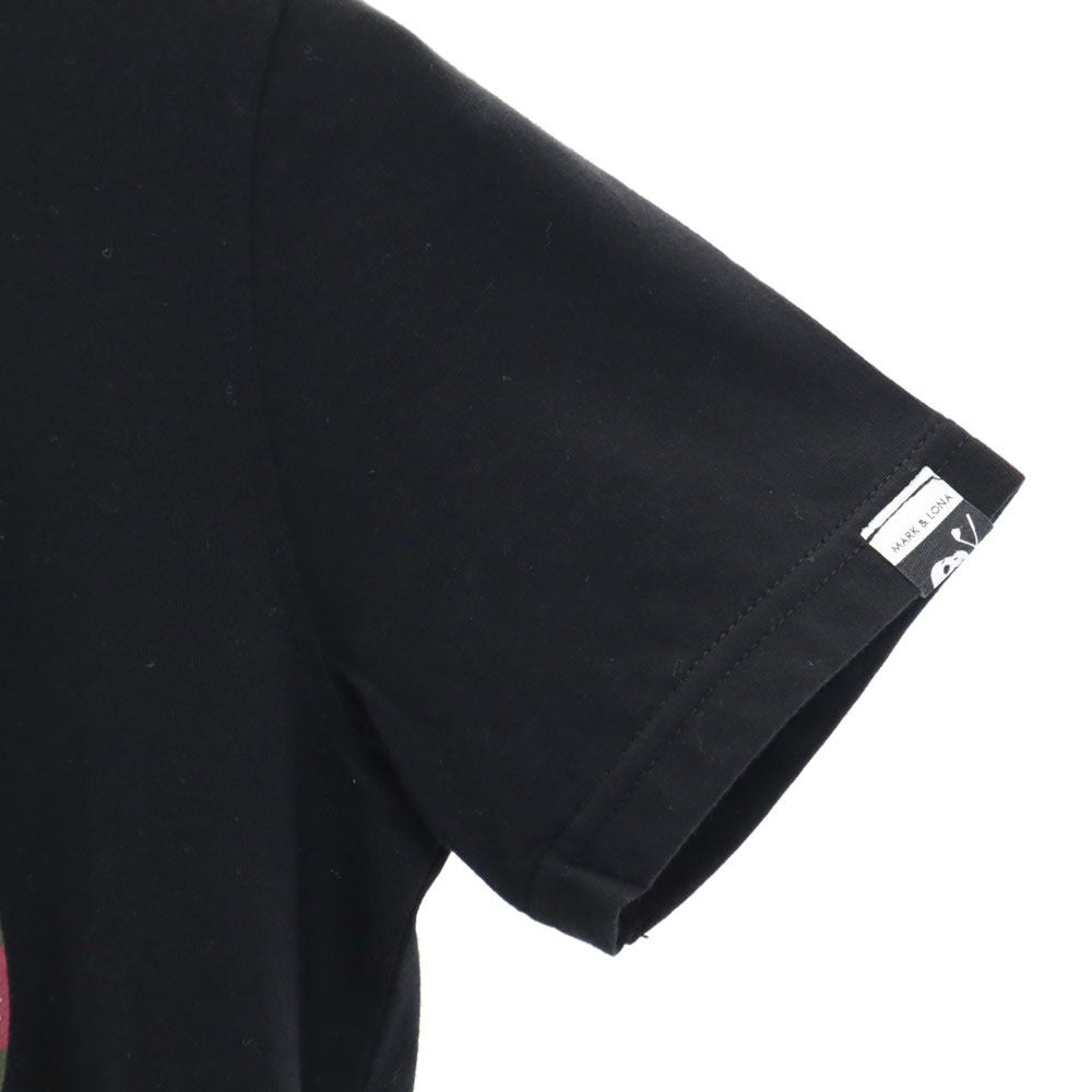 未使用 MARK&LONA マークアンドロナ 日本製 半袖 Tシャツ M ブラック スカル レディース