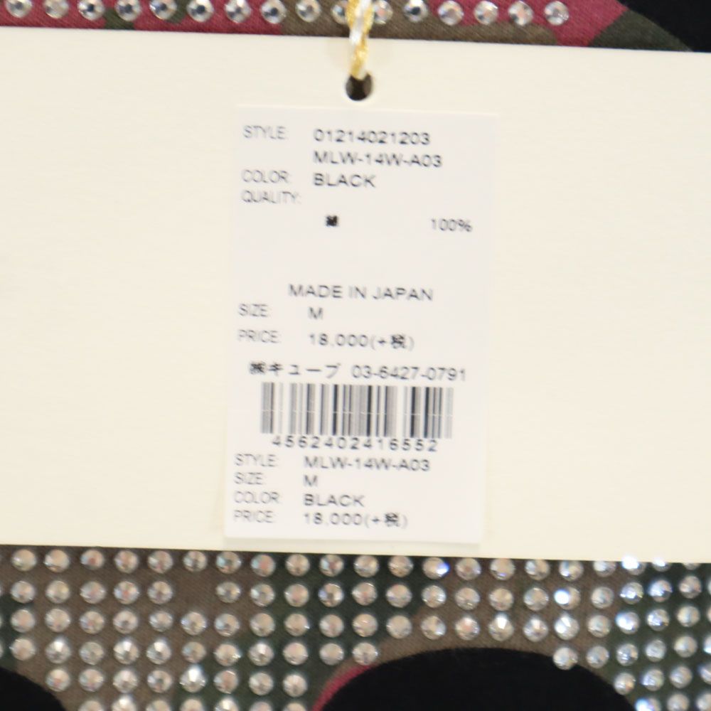 未使用 MARK&LONA マークアンドロナ 日本製 半袖 Tシャツ M ブラック スカル レディース