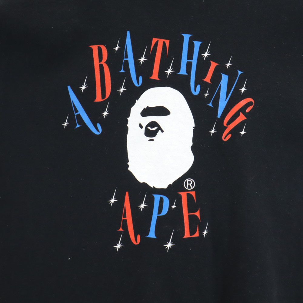 A BATHING APE アベイシングエイプ 日本製 半袖 Tシャツ S ブラック メンズ