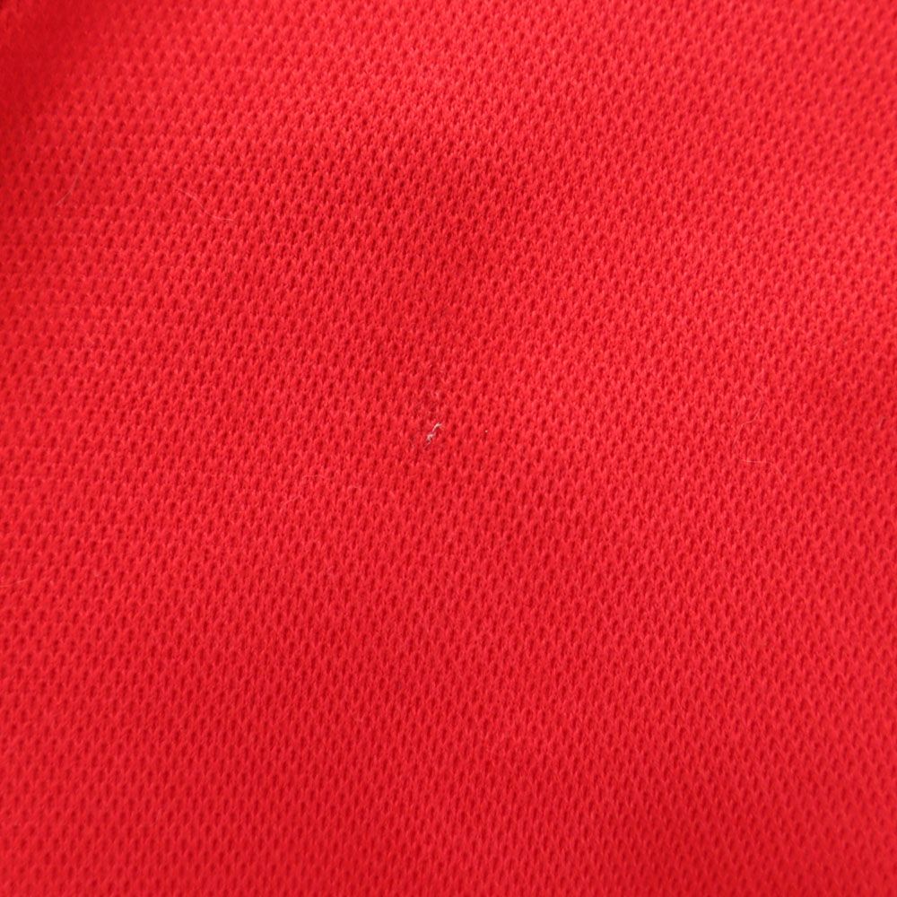 BURBERRY GOLF バーバリーゴルフ 三陽商会 日本製 ゴルフ 半袖 ハーフジップ ポロシャツ M レッド レディース