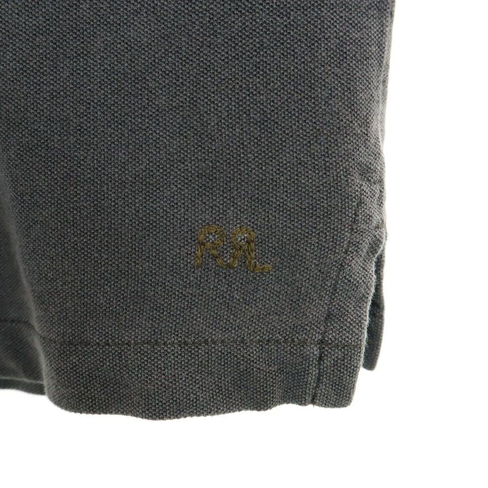 RALPH LAUREN ラルフローレン 半袖 ポロシャツ S グレー 鹿の子 メンズ