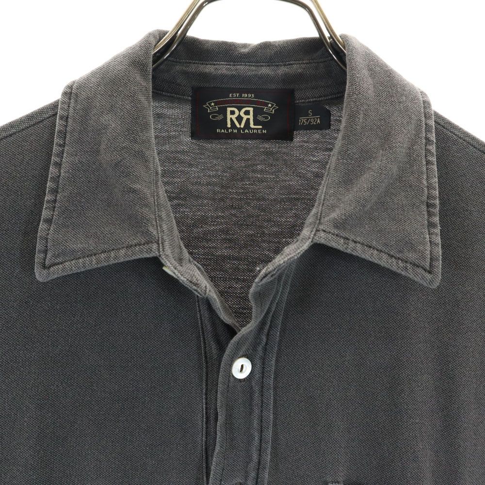 RALPH LAUREN ラルフローレン 半袖 ポロシャツ S グレー 鹿の子 メンズ
