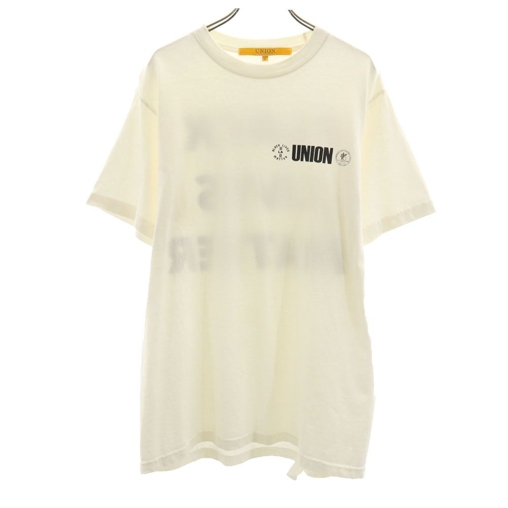 UNION ユニオン USA製 バックプリント 半袖 Tシャツ 2 ホワイト メンズ