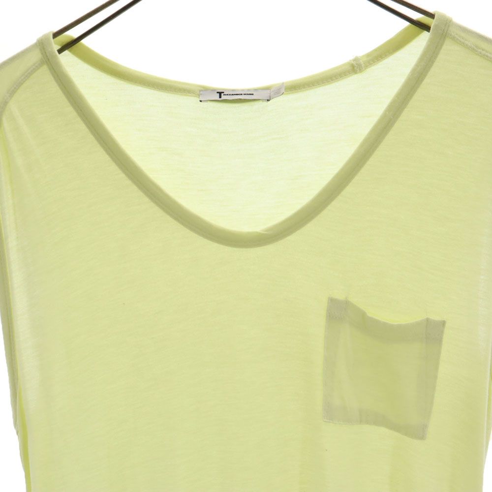 Alexander Wang アレキサンダーワン ノースリーブ チュニック XS 薄ライム系 タンクトップ レディース