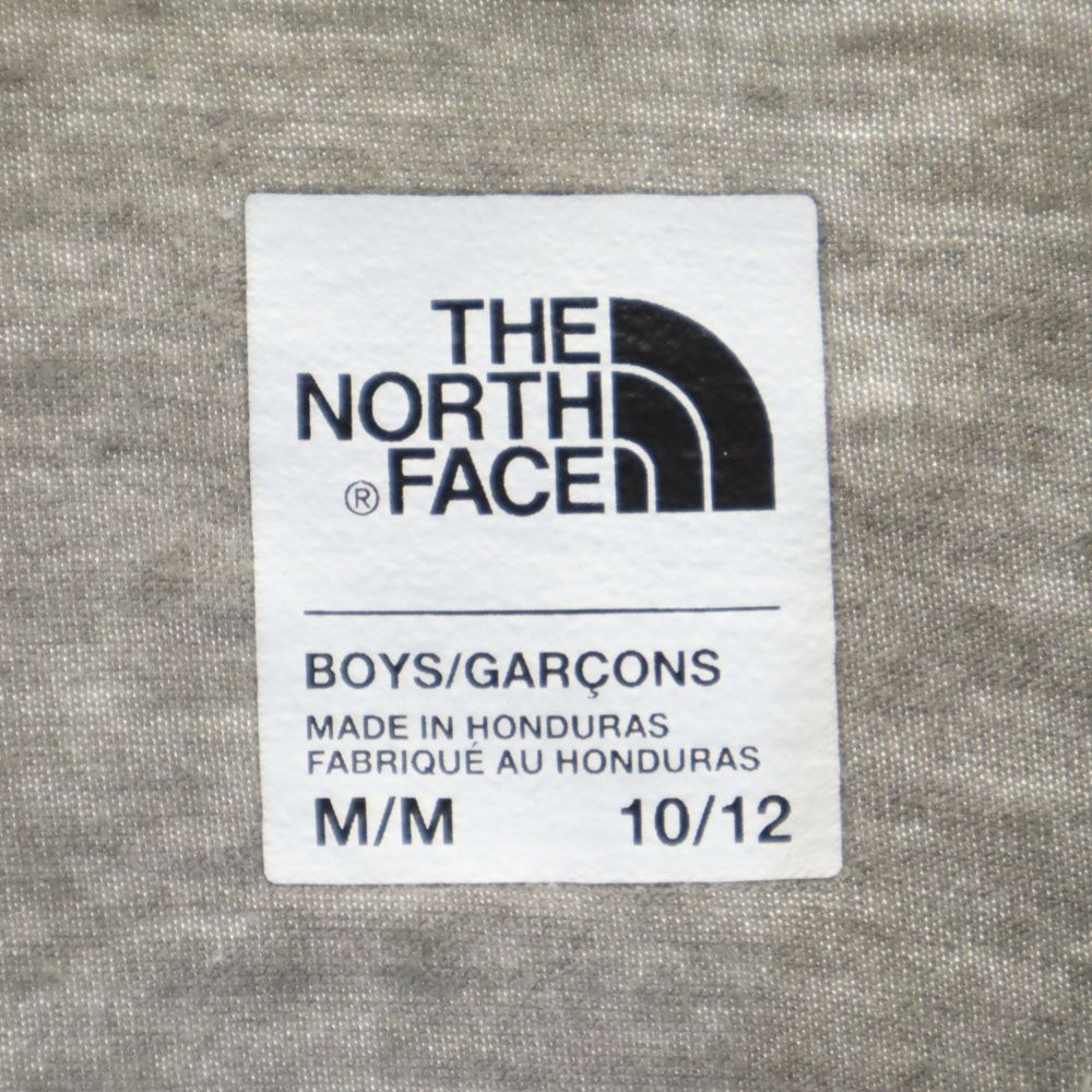 THE NORTH FACE ザノースフェイス アウトドア プリント 半袖 Tシャツ M 10/12 グレー キッズ