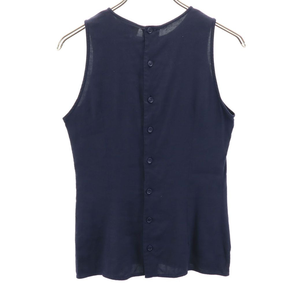 GIBIERRE DONNA ジビエレドンナ 90s リネンブレンド オールド タンクトップ ネイビー系 レディース
