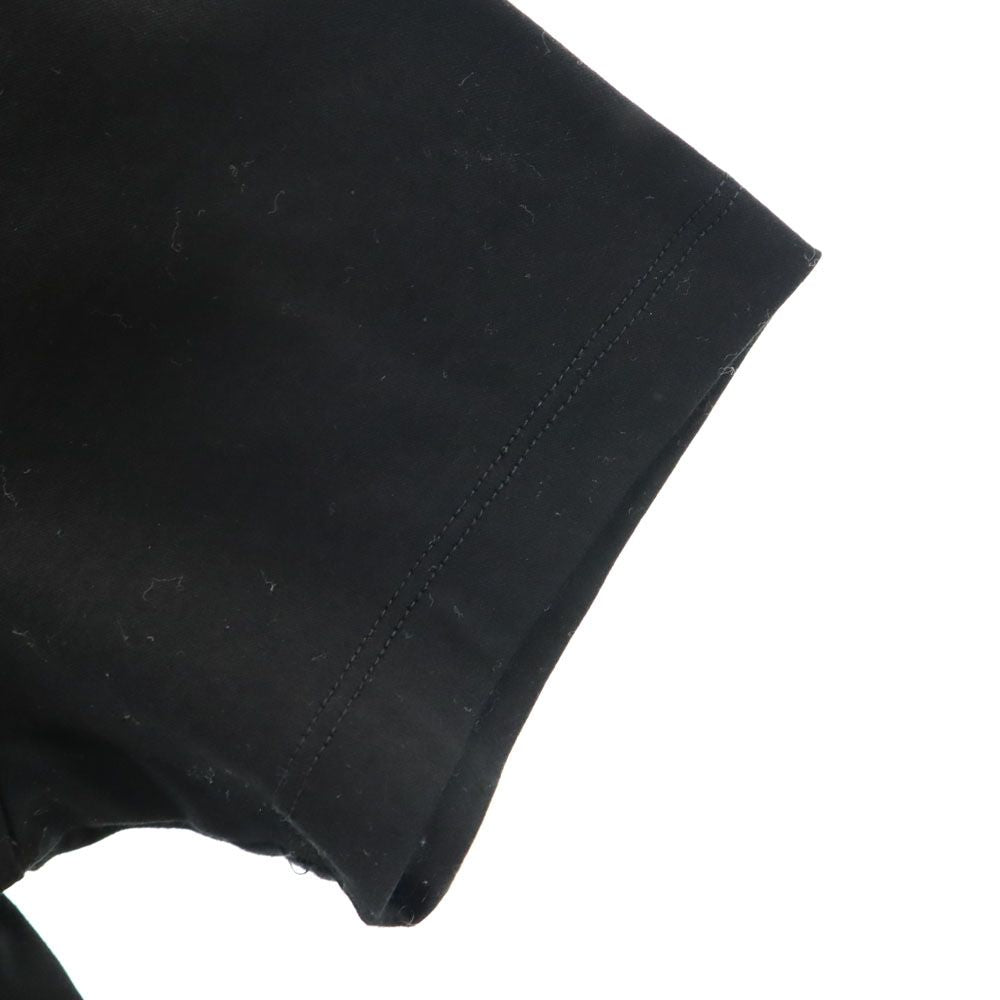 ランバンオンブルー 日本製 半袖 Vネック Tシャツ 50 ブラック系 LANVIN en Bleu ポケT メンズ