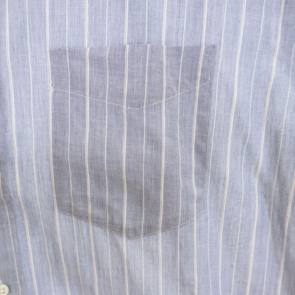 Burberrys バーバリーズ 90s 三陽商会 日本製 オールド ストライプ柄 半袖 シャツ 43 ブルー系 メンズ