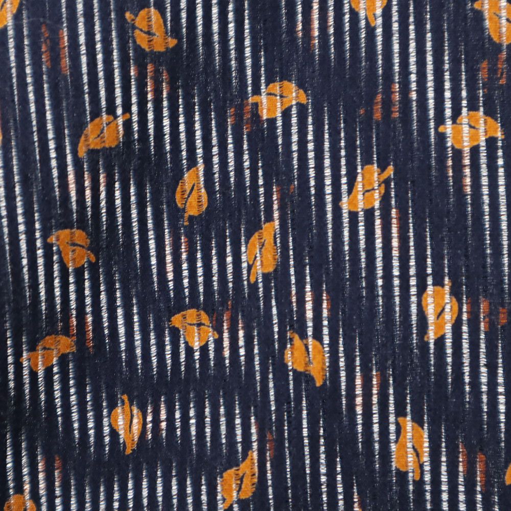 Christian Dior クリスチャンディオール 90s オールド 総柄 半袖 コットンシャツ M ネイビー系 レディース