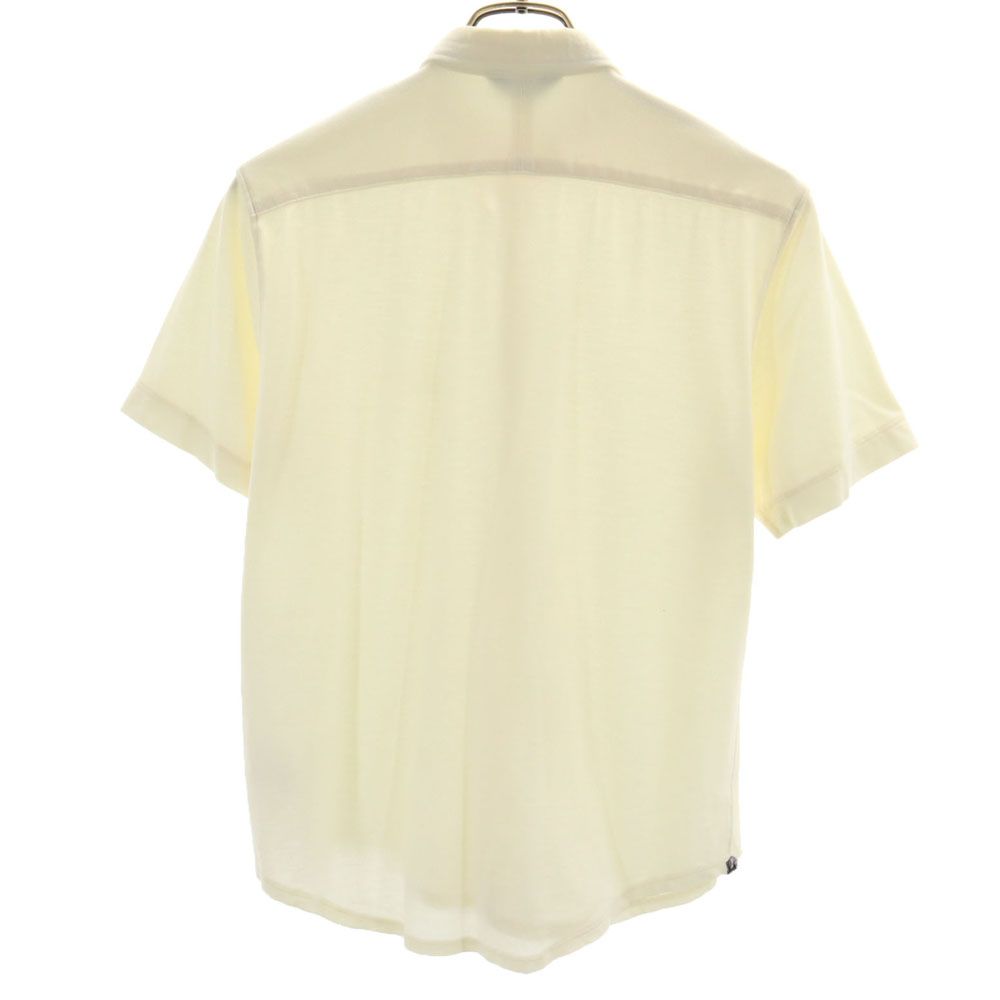 ポールスミス 日本製 半袖 ボタンダウンシャツ M ベージュ系 Paul Smith 鹿の子 メンズ