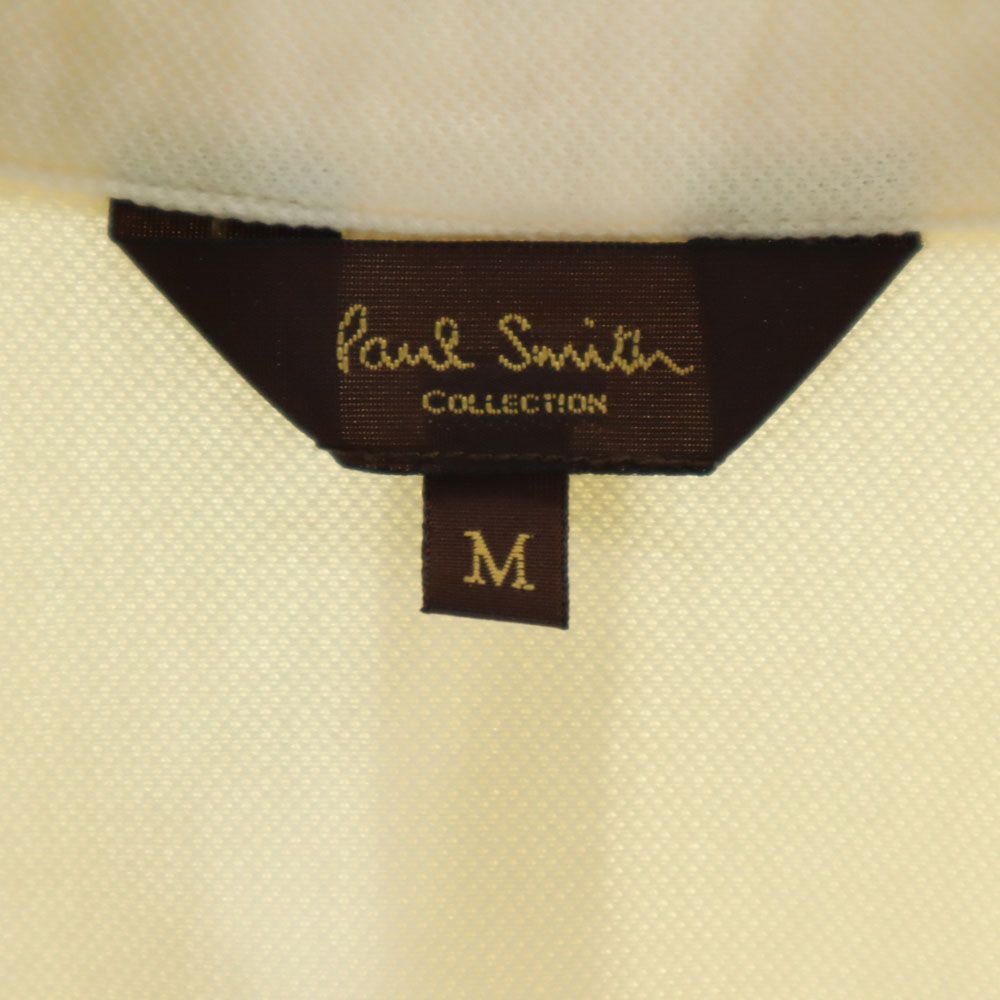 ポールスミス 日本製 半袖 ボタンダウンシャツ M ベージュ系 Paul Smith 鹿の子 メンズ