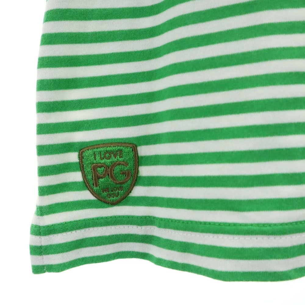 PEARLY GATES パーリーゲイツ 日本製 ゴルフ 半袖 シャツ グリーン系 レディース