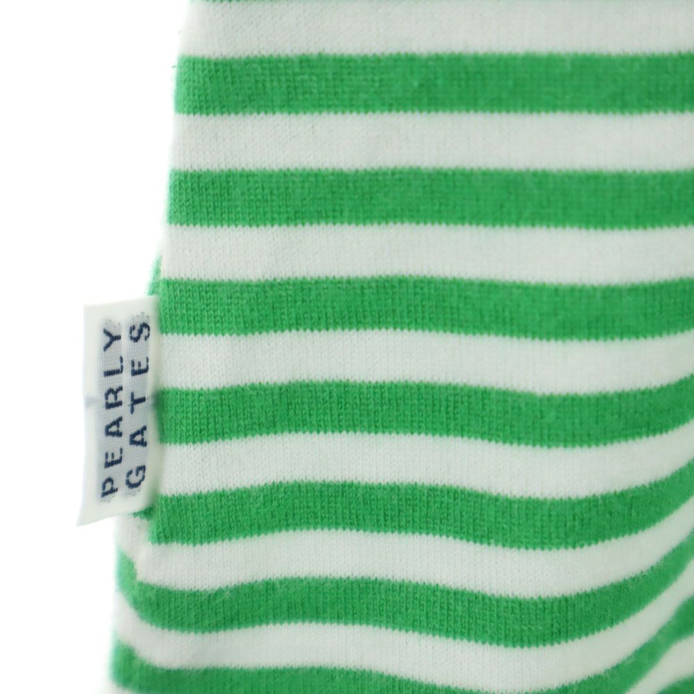 PEARLY GATES パーリーゲイツ 日本製 ゴルフ 半袖 シャツ グリーン系 レディース