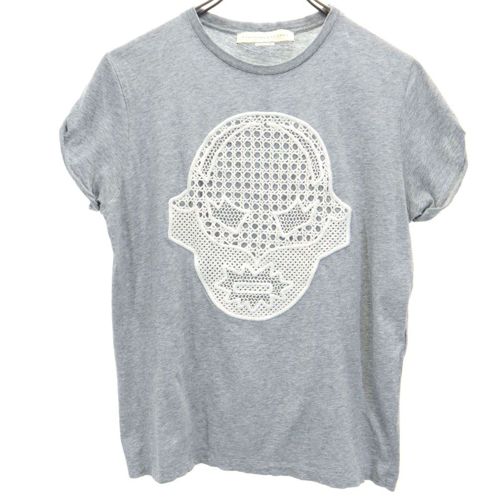 Stella McCartney ステラマッカートニー 半袖 レース付き Tシャツ 36 グレー レディース