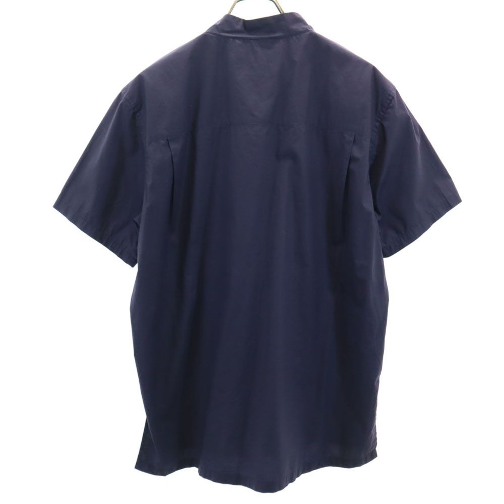 SASQUATCHfabrix. サスクワァッチファブリックス 日本製 半袖 シャツ XL ネイビー プルオーバー メンズ