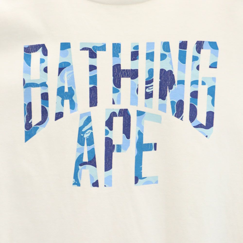 BAPE ベイプ プリント 半袖 Tシャツ M ホワイト系 A BATHING APE メンズ