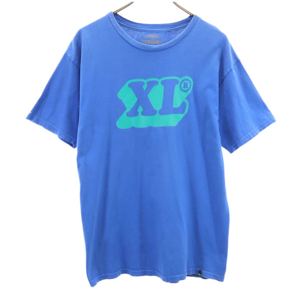 XLARGE エクストララージ プリント 半袖 Tシャツ M ブルー系 メンズ