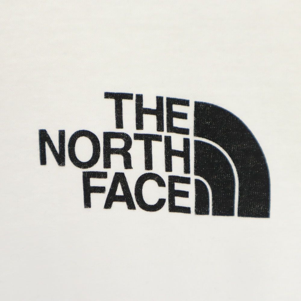 THE NORTH FACE ノースフェイス バックプリント 半袖 Tシャツ S ホワイト系 メンズ