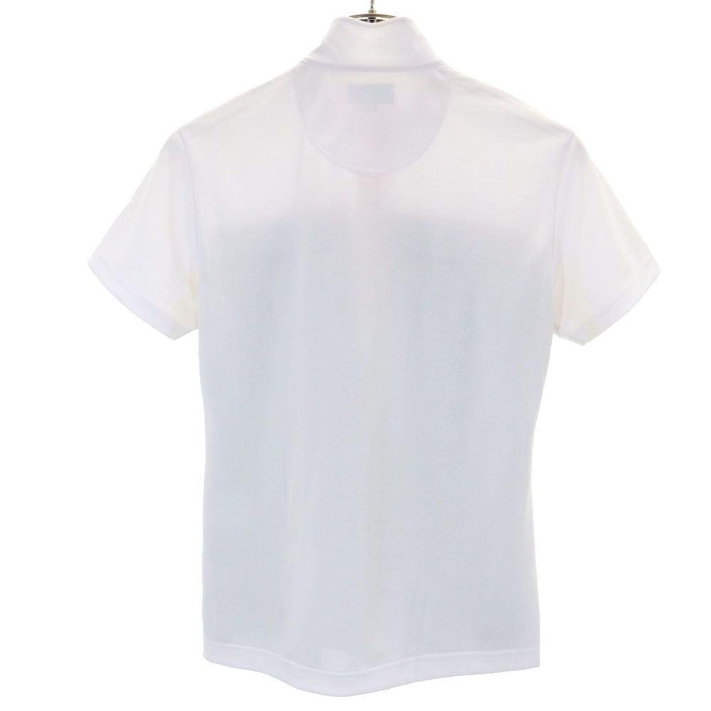 BURBERRY GOLF バーバリーゴルフ 三陽商会 日本製 ゴルフ 半袖 ポロシャツ M ホワイト系 鹿の子 レディース