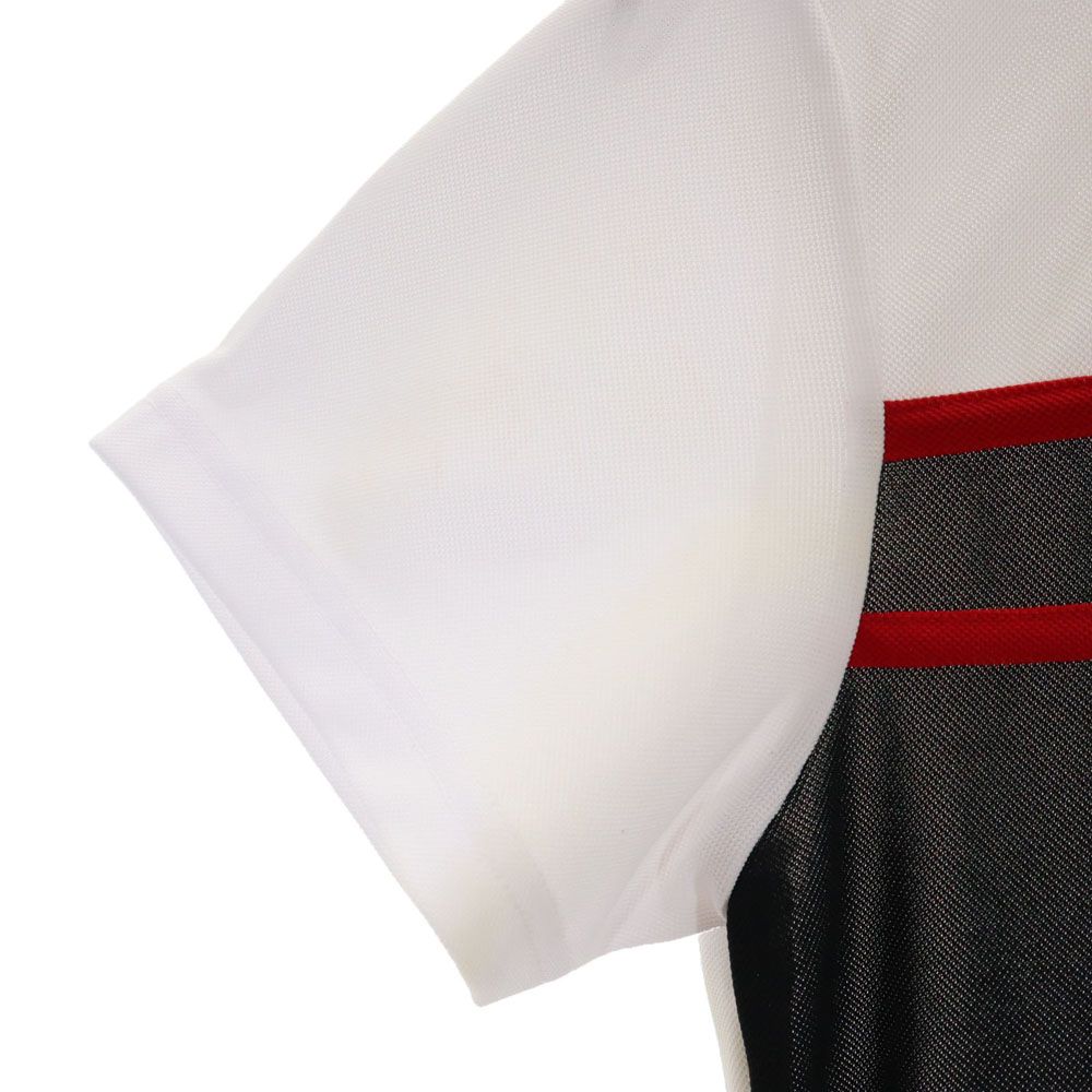 BURBERRY GOLF バーバリーゴルフ 三陽商会 日本製 ゴルフ 半袖 ポロシャツ M ホワイト系 鹿の子 レディース