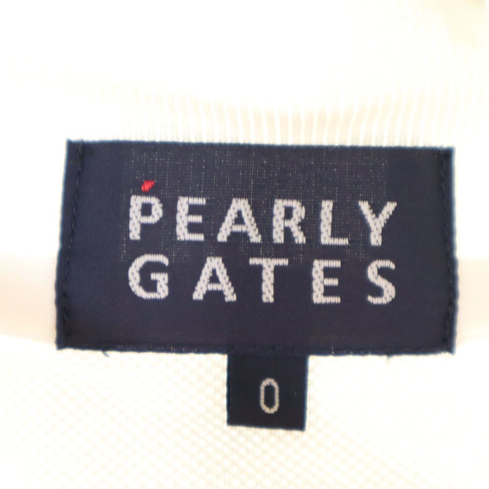 PEARLY GATES パーリーゲイツ 日本製 くまモン 刺繍 ゴルフ 半袖 ポロシャツ ホワイト 鹿の子 レディース