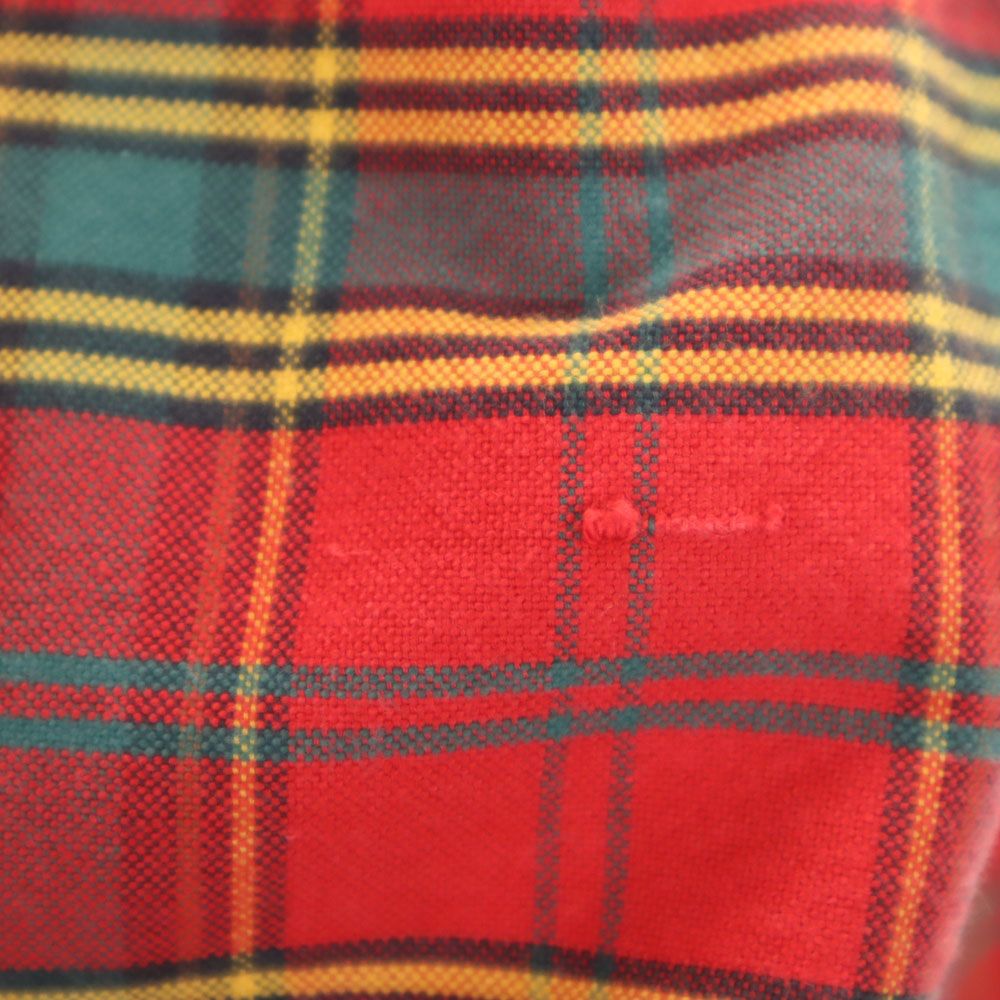 Polo by Ralph Lauren ポロバイラルフローレン 80s ヴィンテージ 緑タグ ボーイズ 長袖 ボタンダウンシャツ L レッド メンズ