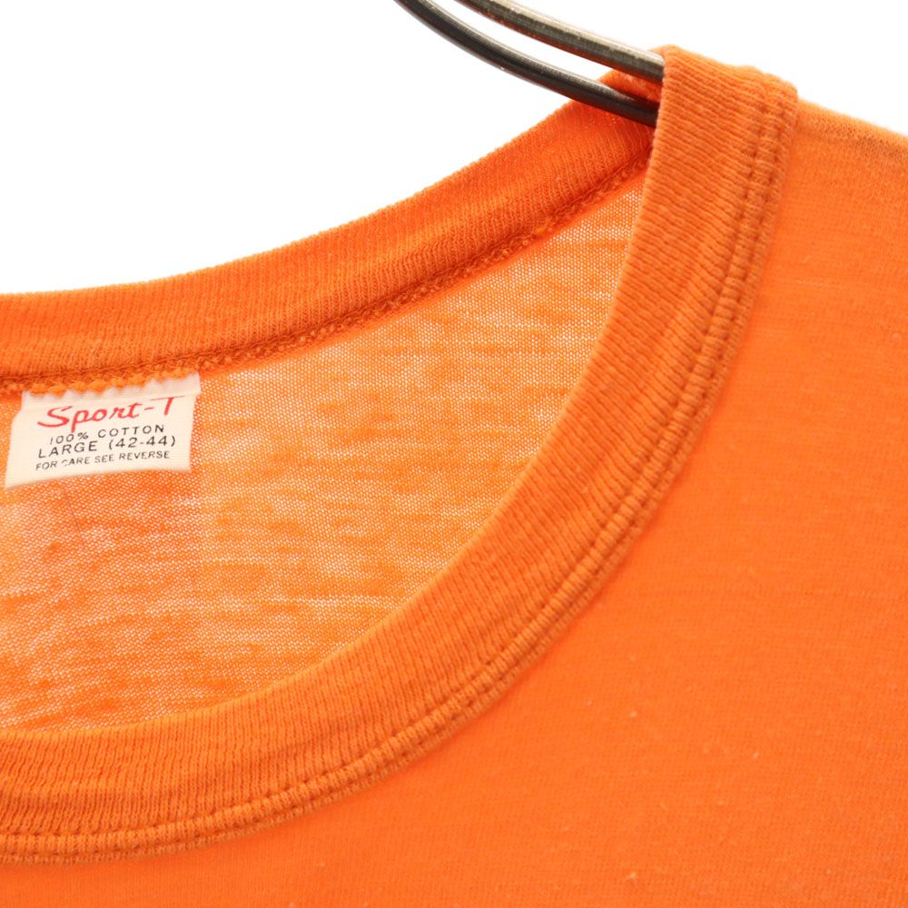 SPORT-T スポーツティー 90s USA製 オールド 半袖 Tシャツ L オレンジ メンズ