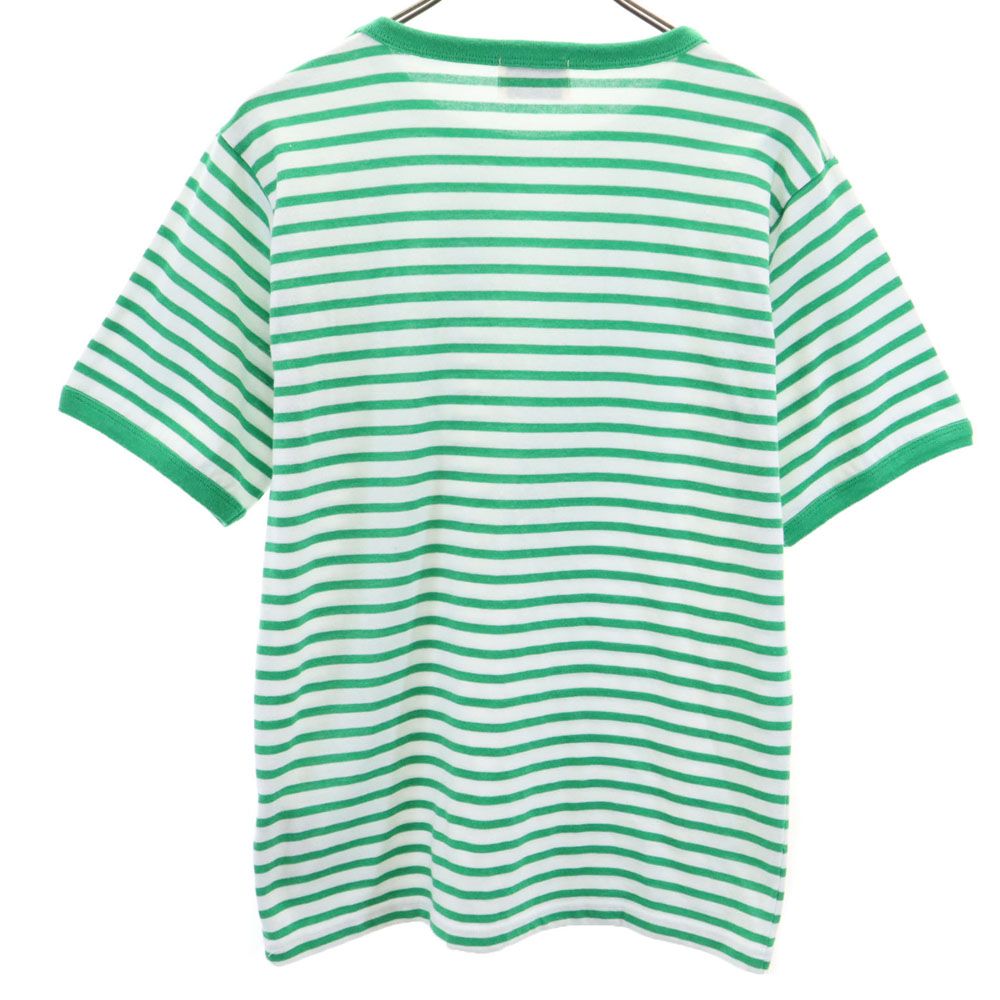 TOWNCRAFT タウンクラフト フリークスストア ボーダー 半袖 Tシャツ F 白×緑 FREAK'S STORE メンズ