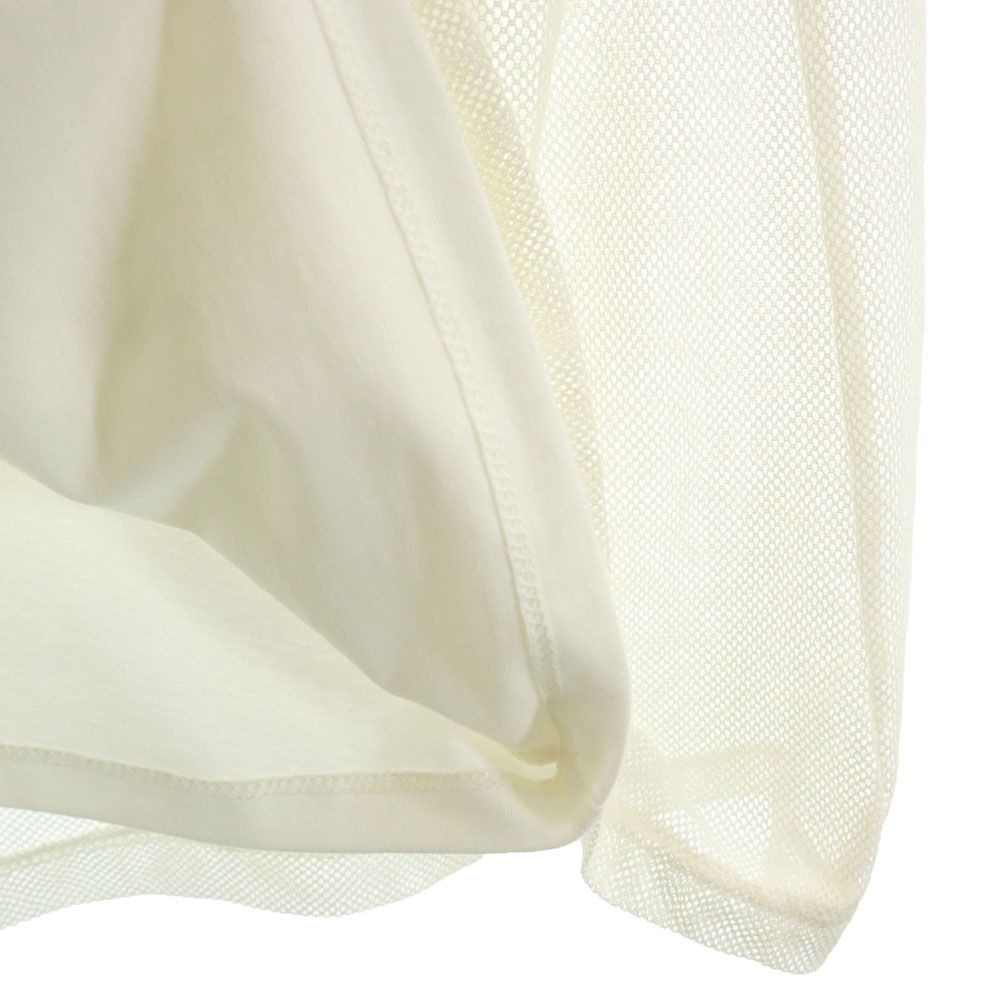 LAUREN RALPH LAUREN ローレンラルフローレン ノースリーブ カットソー S オフホワイト メッシュ レディース