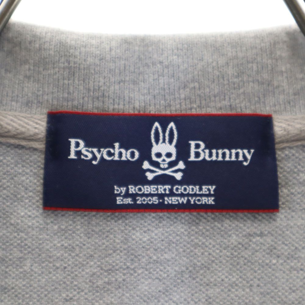 Psycho Bunny サイコバニー 半袖 ポロシャツ S グレー メンズ