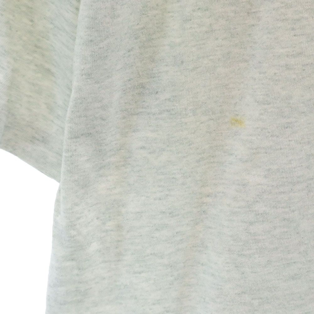 オールド 90s シングルステッチ 星条旗 プリント 半袖 Tシャツ グレー OLD メンズ