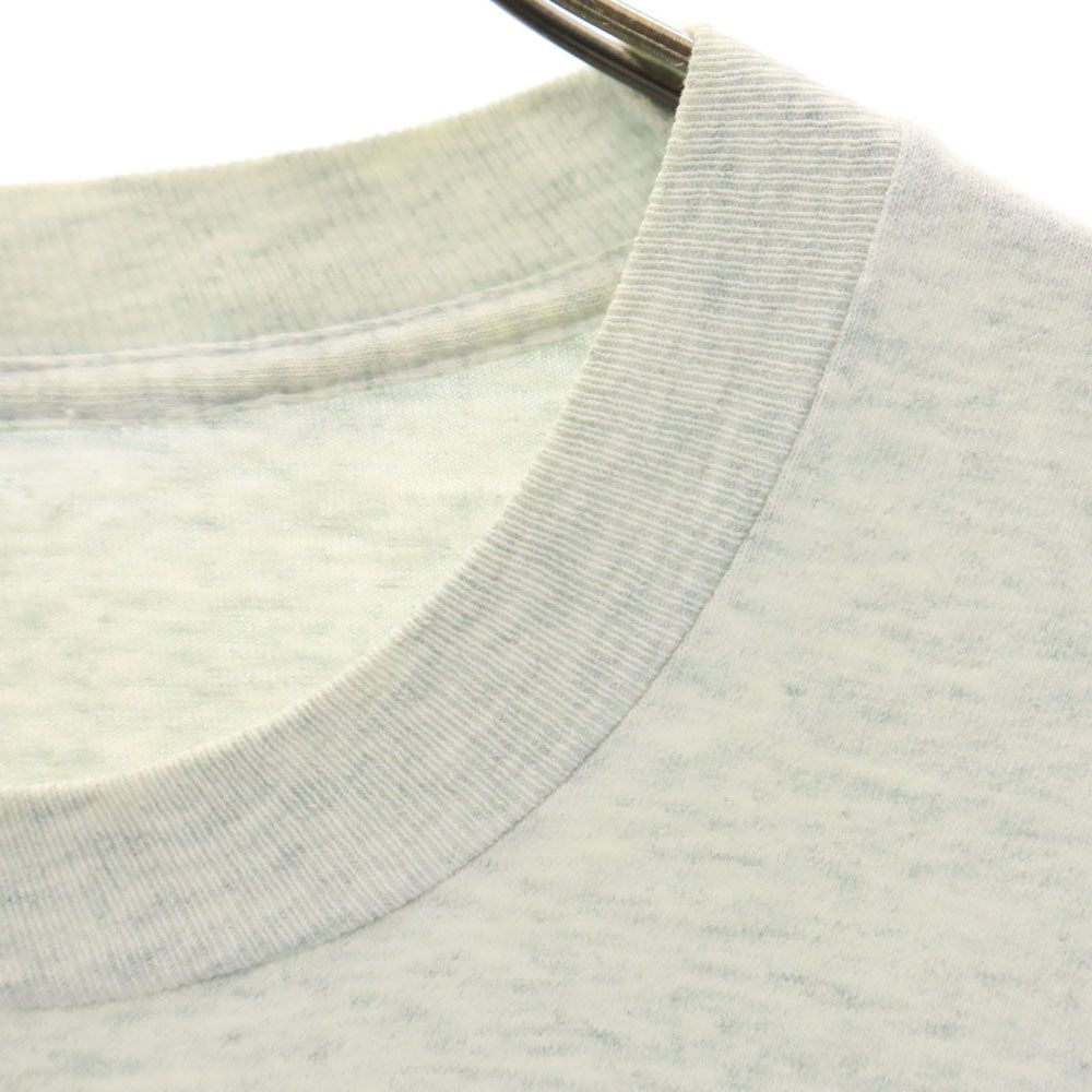 オールド 90s シングルステッチ 星条旗 プリント 半袖 Tシャツ グレー OLD メンズ