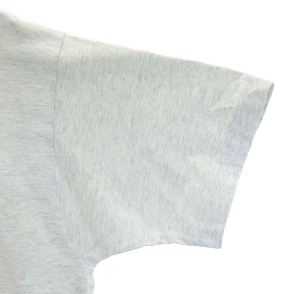 オールド 90s シングルステッチ 星条旗 プリント 半袖 Tシャツ グレー OLD メンズ