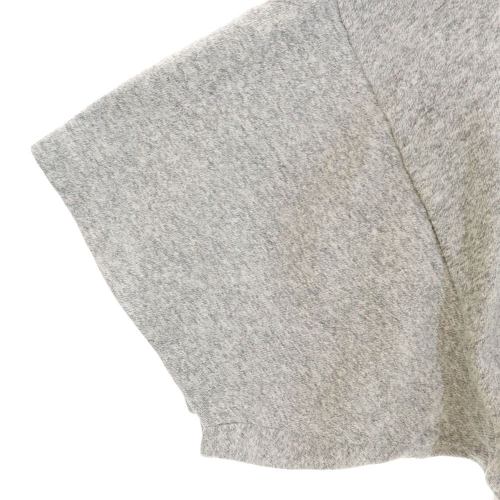 Champion チャンピオン 80s USA製 ヴィンテージ トリコタグ 88/12 プリント 半袖 Tシャツ XL グレー ショート丈 レディース