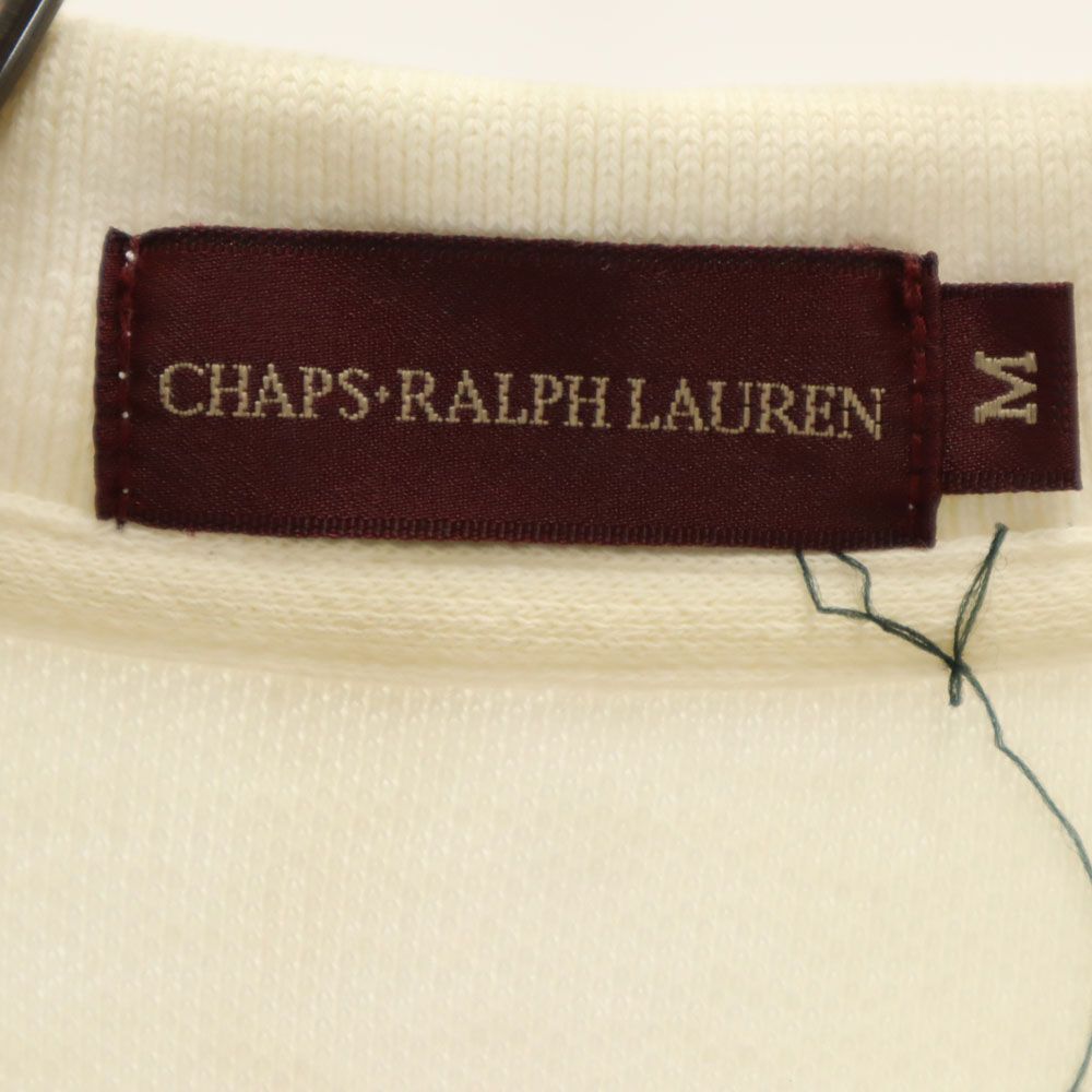 CHAPS RALPH LAUREN チャップスラルフローレン 70s ヴィンテージ 半袖 ポロシャツ M ベージュ 鹿の子 メンズ