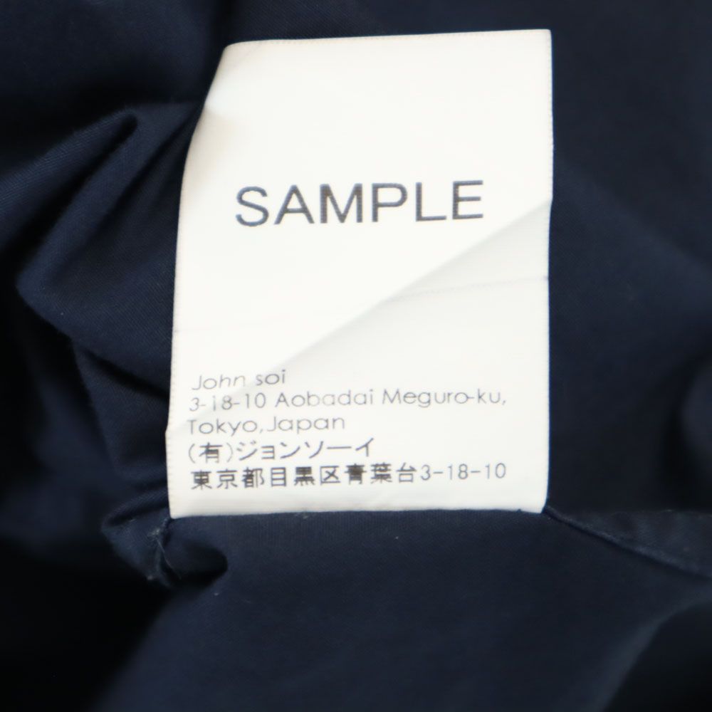 soe ソーイ 長袖 シャツ ネイビー メンズ