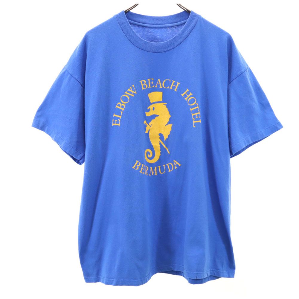 OLD オールド 80s 90s 半袖 Tシャツ ブルー系 メンズ